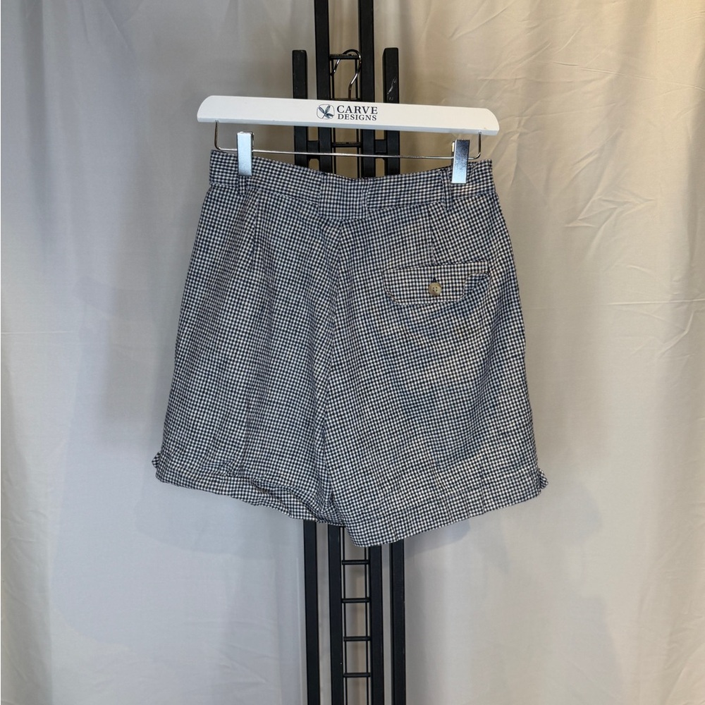 Ruff Hewn Women's Black and White Checkered Bermudas - Picture 4 of 4